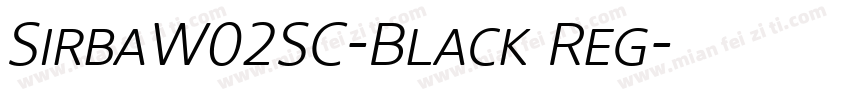 SirbaW02SC-Black Reg字体转换